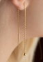 Heliophilia Silver Pendientes de Plata de Ley 925 con Circón y Baño de Oro